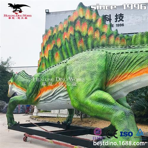 仿真棘背龙自贡仿真恐龙源头厂家景区游乐园引流美陈打卡模型