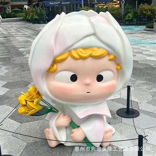 玻璃钢卡通雕塑大型公仔动漫美陈企业人物模型商场吉祥物摆件装置