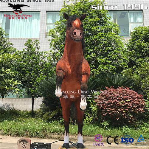 机械电动仿真汗血宝马模型景区游乐园节日活动美陈互动产品