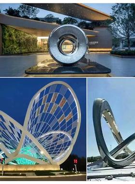 不锈钢雕塑定制大型广场公园地产园林景观水景现代雕塑定制厂家