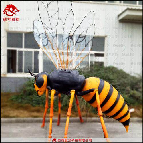 仿真大型昆虫雕塑定制蜜蜂模型仿生昆虫科普展览机模动雕装置公司