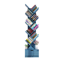 简约现代儿童书架置物架落地靠墙树形简易小型客厅书柜子收纳家用