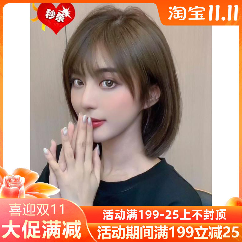 假发女短发bobo学生圆脸修脸波波头日系发型自然少女