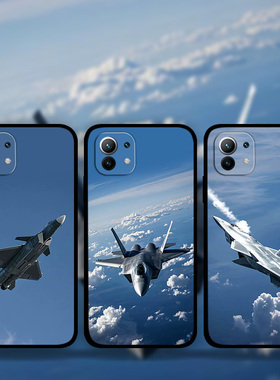 适用小米15Pro14p13Ultra12x11s10隐形战机飞机手机壳Civi5军旅风军迷歼20照片定制红米Note12TURBOk80k70k60