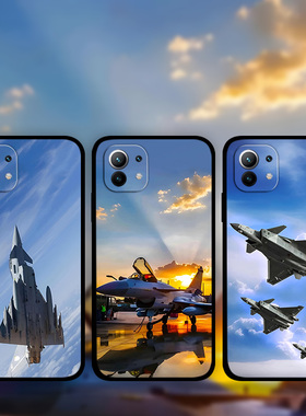 适用小米15Pro14p13Ultra12x11s飞机战斗机手机壳军旅风Civi5军迷航空红米Note12TURBO照片定制k80k70k60k50e