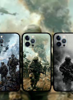 适用iPhone16ProMax军旅风手机壳军迷苹果15plus13Mini12p14p8特种兵兵哥周边照片定制XsMax液态硅胶软壳XRXS