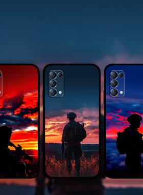 适用OPPOReno14Pro13p12p11p10军旅风手机壳爱国FindX8Pro军魂k12k11k10战友兵哥哥周边定制RealmeGT5真我13