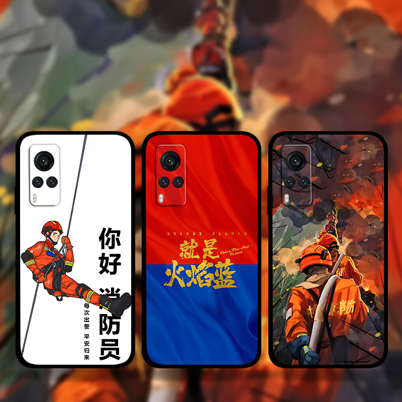 适用vivoiQOO13消防员手机壳