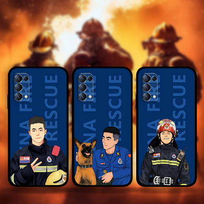 适用OPPOFindX8Pro消防员手机壳