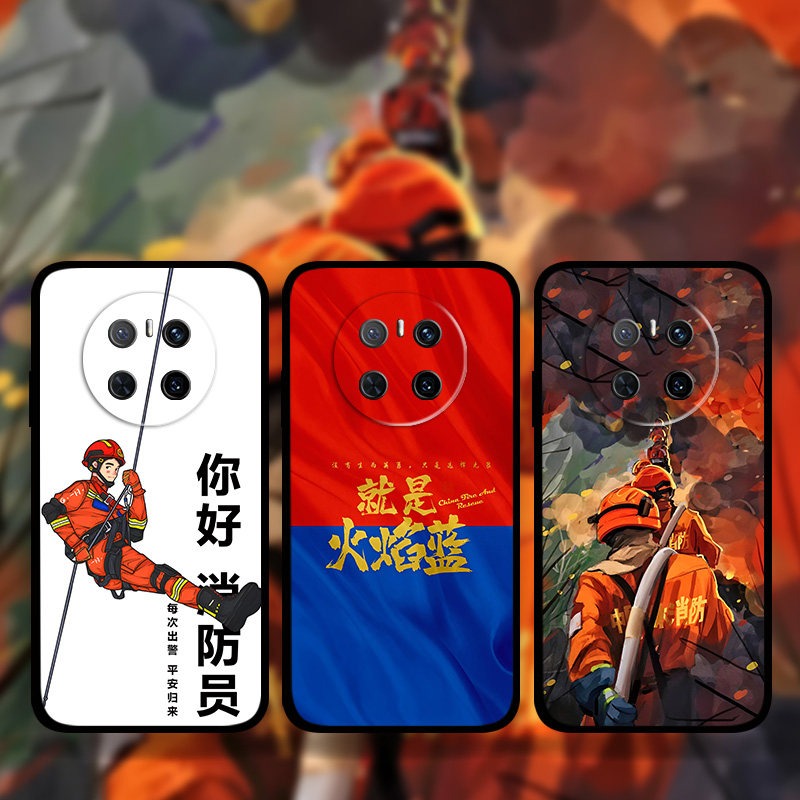 适用华为mate70Pro消防员手机壳