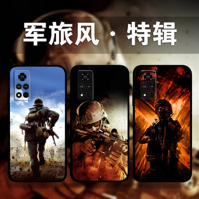 适用荣耀100p90p80GT70p60p50se军迷风手机壳Magic6Pro5p4兵哥哥周边照片定制x50x40x30i帅气少年play8t7t6t