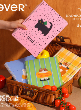 【升级B5】never软线圈本笔记本本子高颜值小学生2024年新款加厚