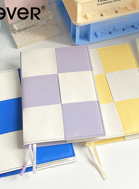 【跨年5折狂欢】never编织本B6笔记本pu皮面记事本高级ins风文具手帐本简约
