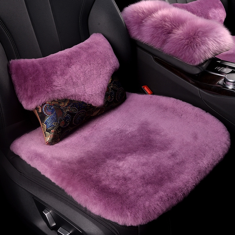 冬季汽车坐垫单片三件套朗逸宝来迈腾帕萨特速腾途观短羊毛绒座垫