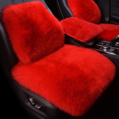 汽车坐垫适用三件套单片奔驰GLA200E260 E350GLC300L羊毛冬季座垫