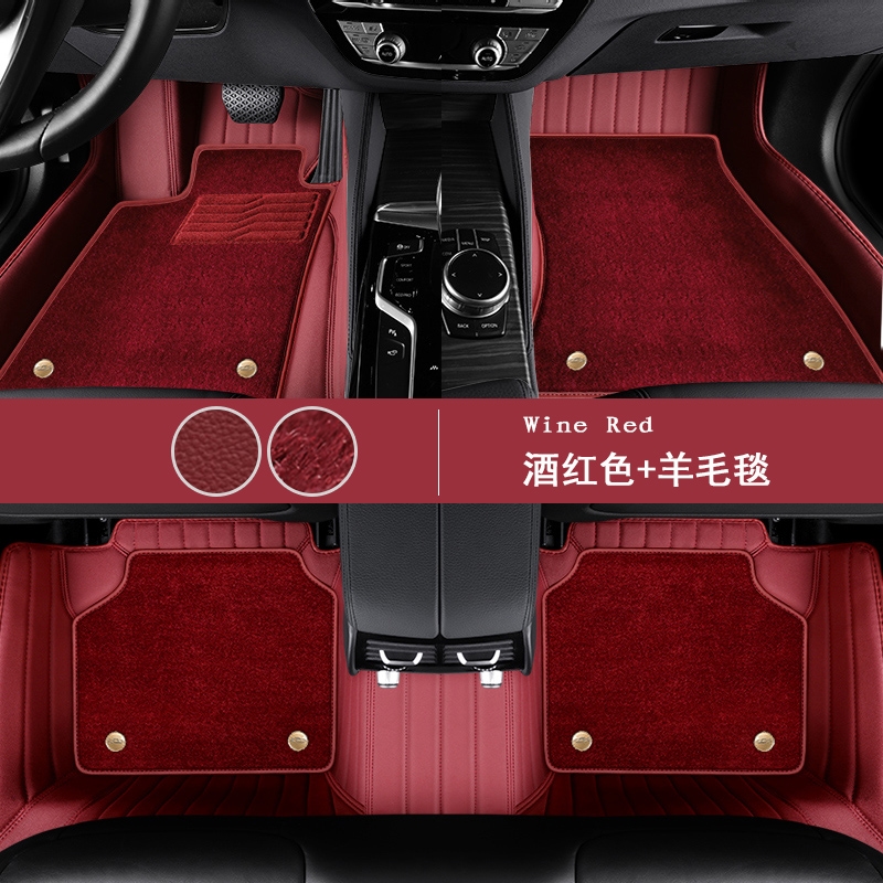 适用奔驰C级C260L C200coupe C43 C63 C350eL专用全包围真皮脚垫
