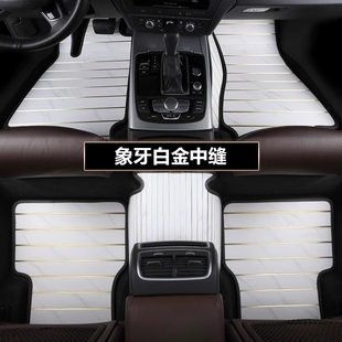 专用于AITO问界M5 六座 M7实木汽车脚垫木地板问界m9全包汽车改装