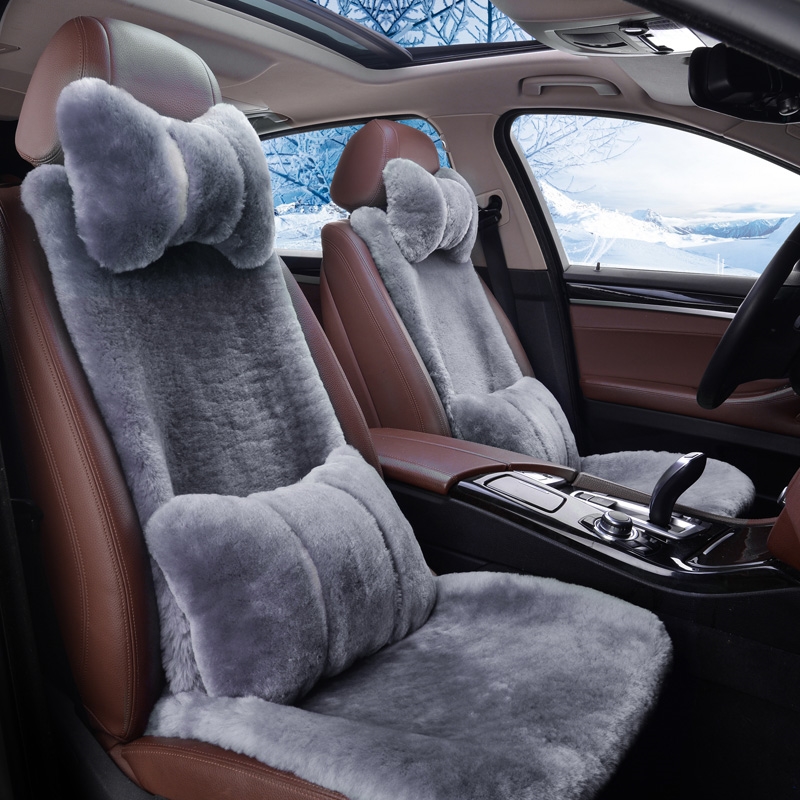 订做羊毛汽车坐垫夏季通用高档单座汽车座套车套专用半包围座椅套