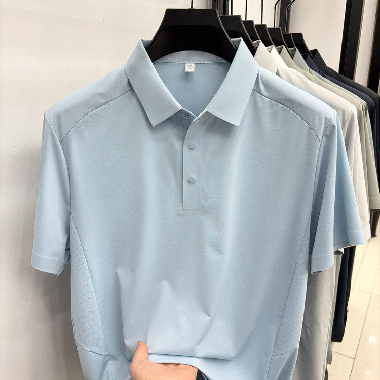 翻领常规款宽松其它锦纶T恤