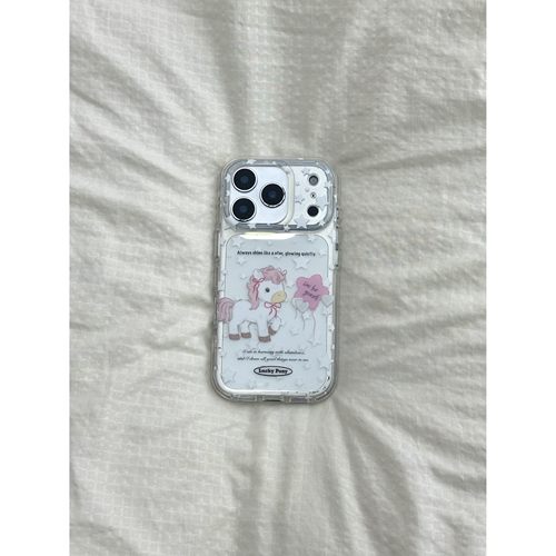 网红款可爱油画满屏星星气球爱心小马适用于iphone17promax苹果14手机壳15新款16pro女13少女心17pm透明硅胶