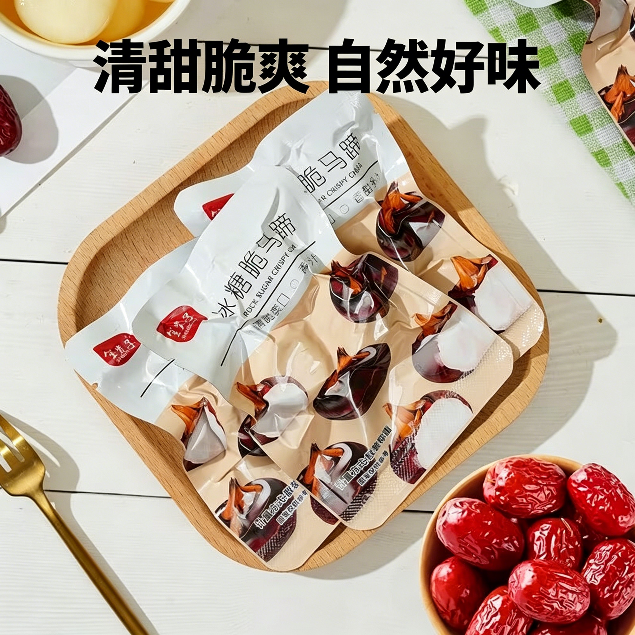 脆爽冰糖马蹄荸荠果蔬零食开袋即食便携包装下午茶点心解馋零食品