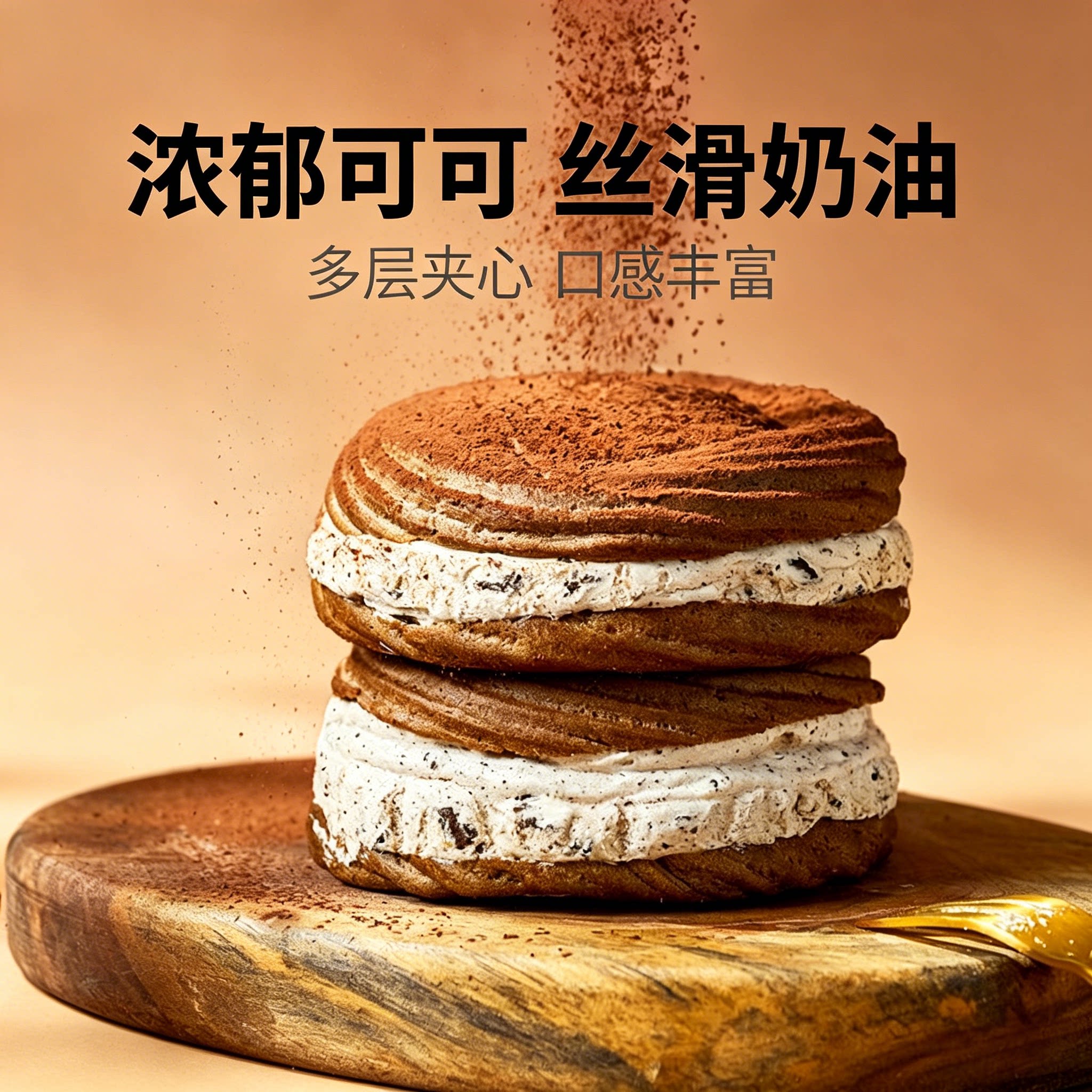 层遇波兰蛋糕草莓奥巧味动物奶油
