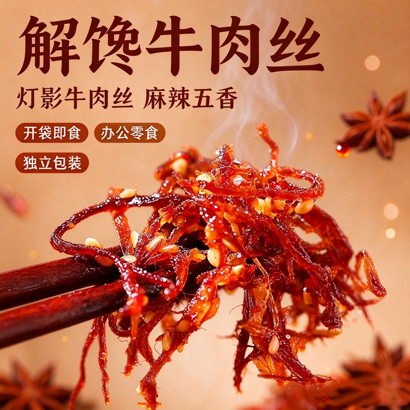 灯影牛肉丝川味即食五香麻辣