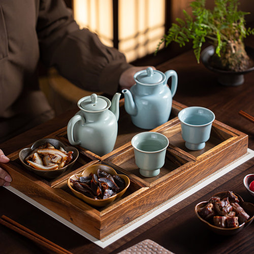 陶瓷汝窑仿宋酒壶大号白酒杯酒盅