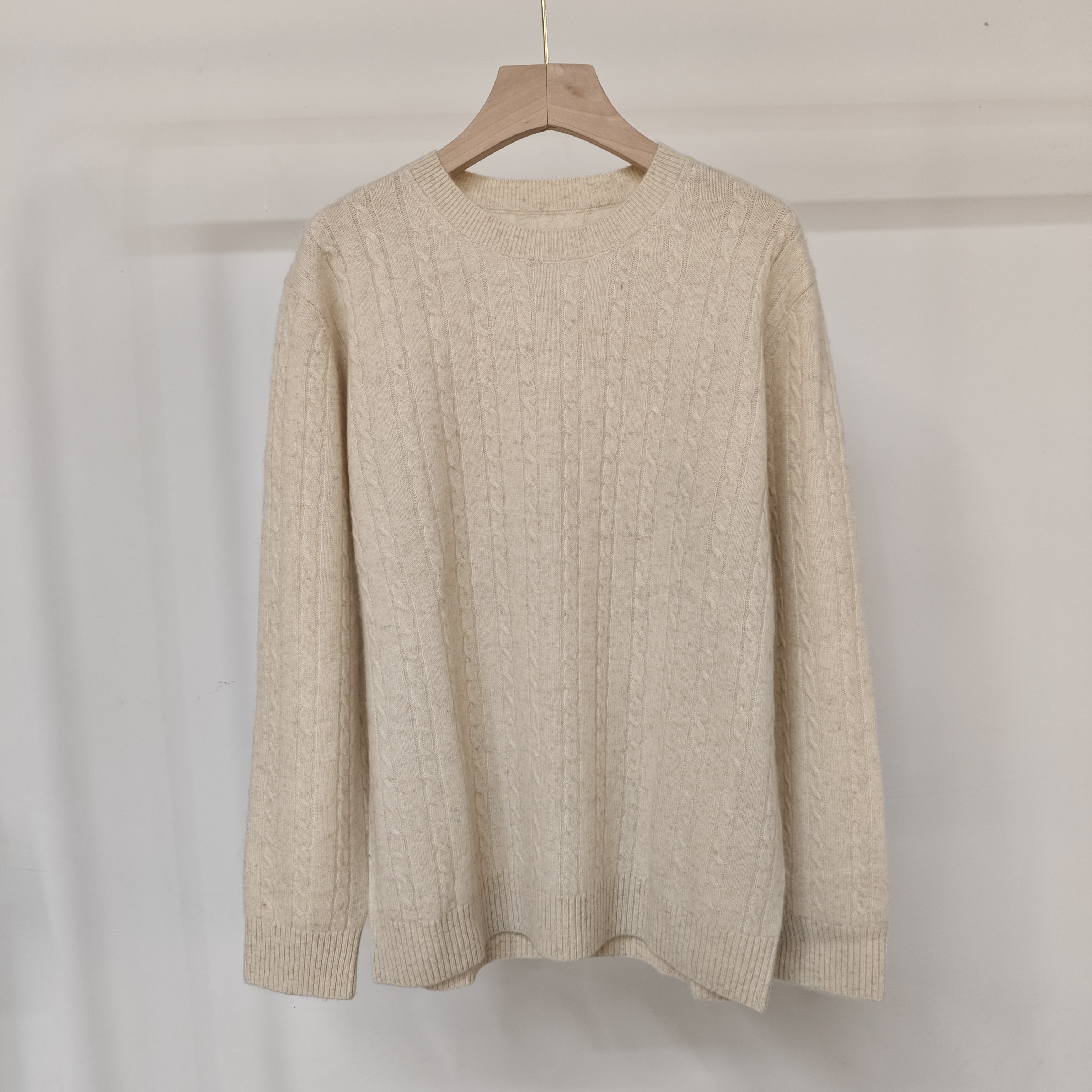 男款牦牛绒百搭套头绞花针织衫 XR-47487