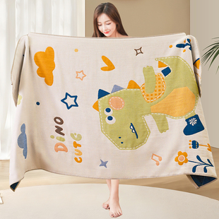 四层纯棉纱布浴巾加大家用吸水不掉毛大人儿童洗澡裹巾新款全棉