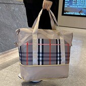 大容量格子扩容旅行包干湿分离游泳瑜伽运动健身包套拉杆行李包