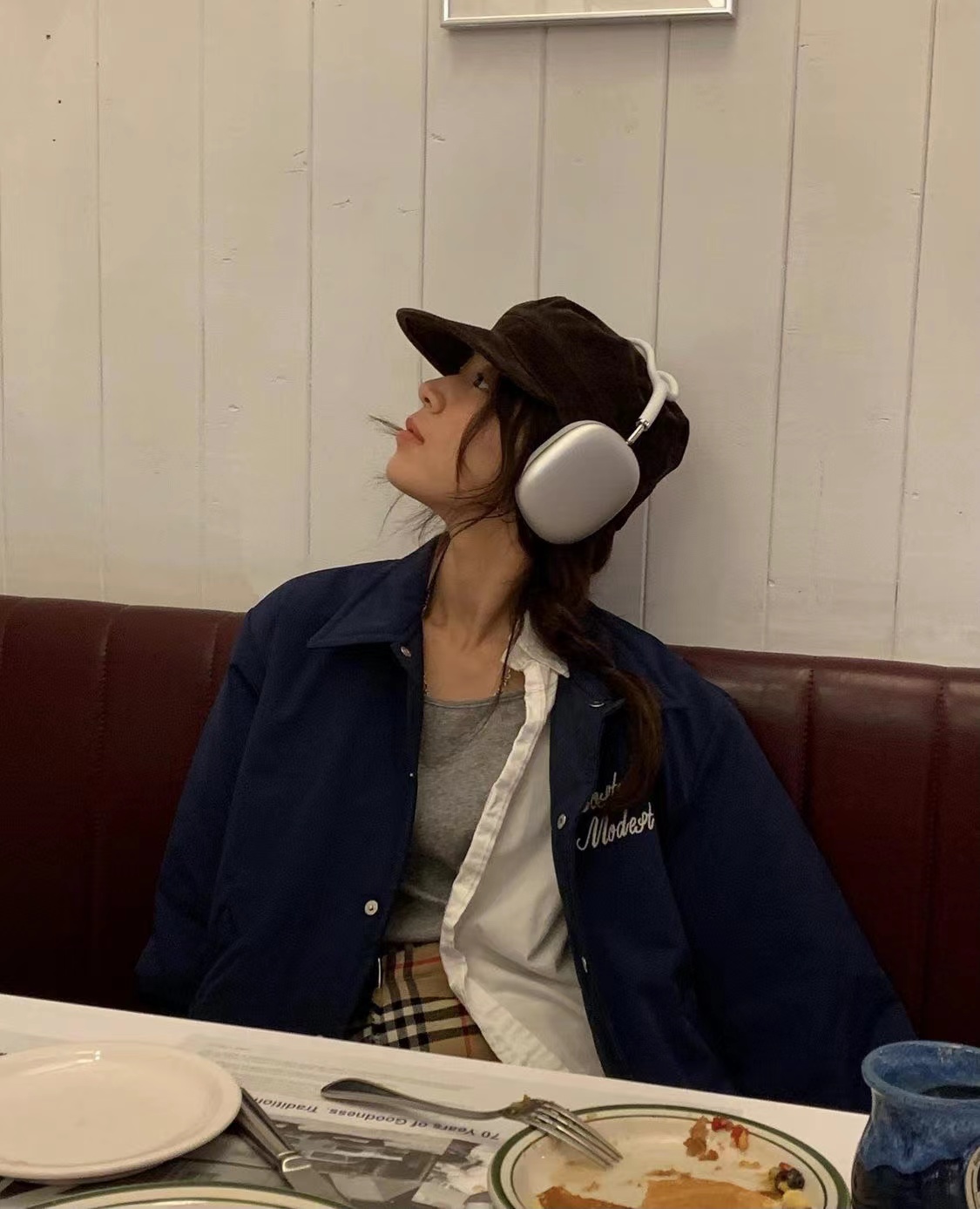 韩国代购modestmood棒球服