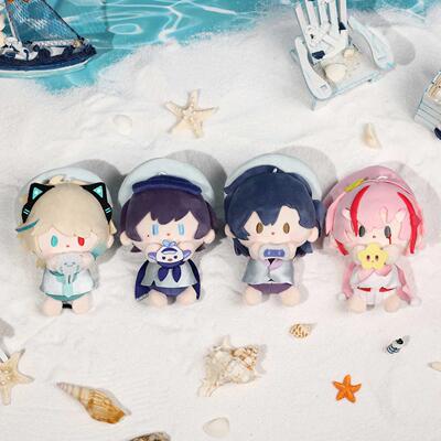 正版VirtuaReal BabyQ系列毛绒徽章玩偶挂件 Aza阿萨尤格卡通