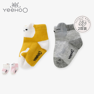 宝宝卡通袜YIWAJ30025A 英式 2双装 款 YIWAJ30026A 婴儿袜子儿童四季