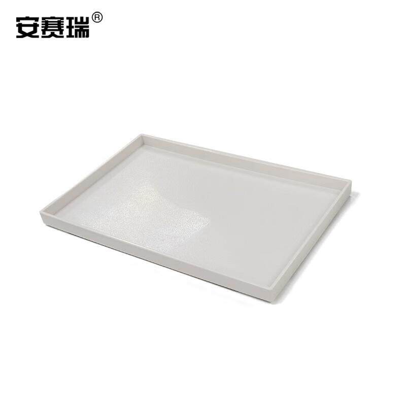 安赛瑞实验室托盘长方形塑料托盘酒店自助餐盘餐厅防滑耐摔快餐盘