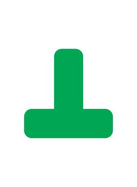 工品星GPX-5SZJ【企业定制】5S直角T型车间仓库磨砂防滑加厚绿色