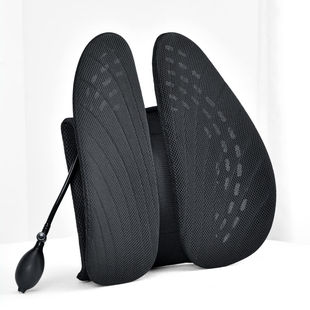 foojo气囊式 靠垫靠背腰靠座椅靠背靠枕汽车靠垫人体工学可调节腰