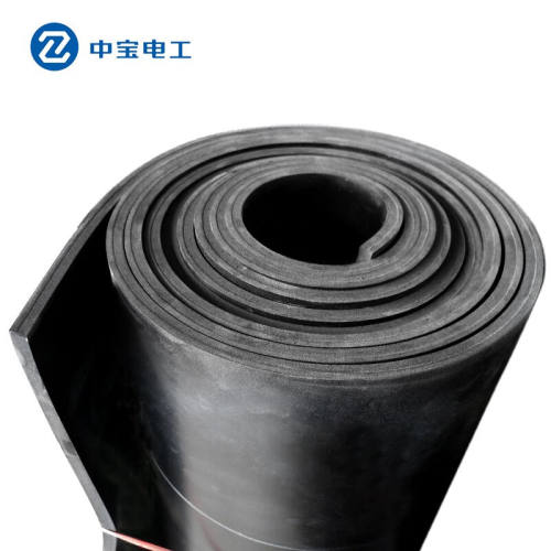中宝电工30KV10mm厚1*1米重17kg黑色绝缘橡胶垫绝缘地毯绝缘胶板