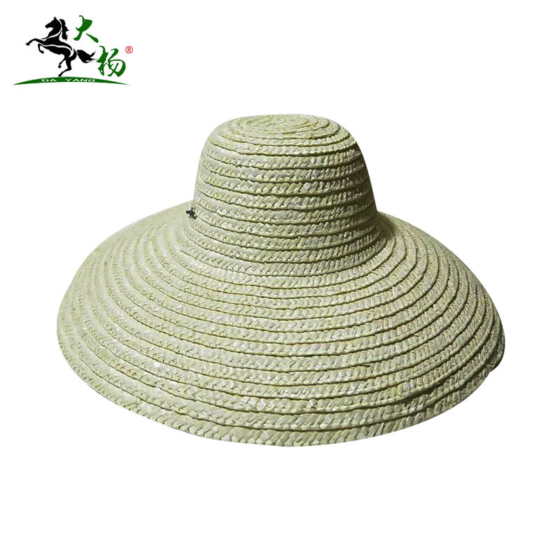 大杨161农用草帽47CM10顶工地工厂渔夫铁路夏季防晒遮阳加密麦秆
