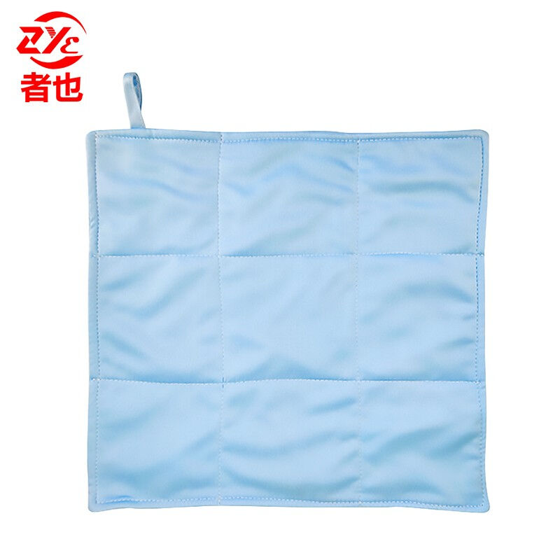 者也超细纤维除污布耐磨耐用无尘丝光毛巾无尘清洁抹布蓝色30*30c