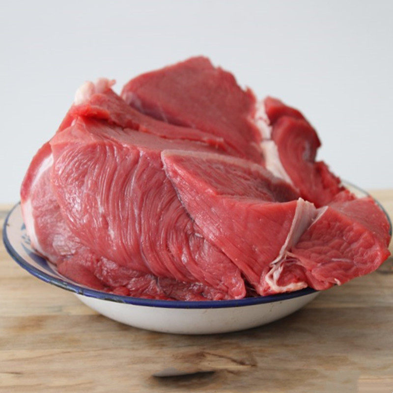 甘肃特产平凉牛肉现切新鲜牛腿肉整块排酸谷饲生牛肉五斤冰鲜包邮