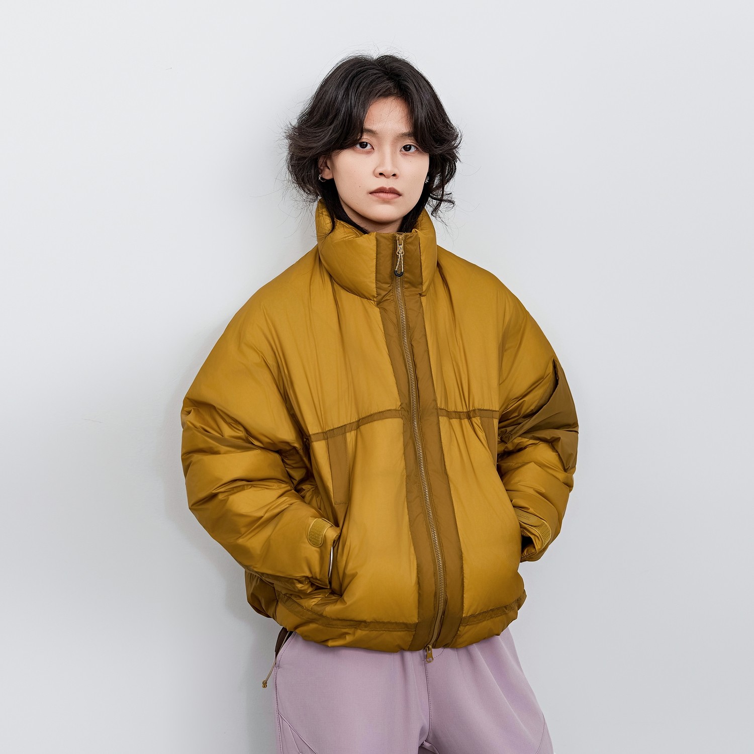 CIWORK山系户外加厚白鸭绒羽绒服