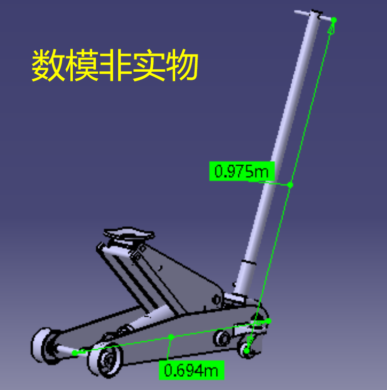 汽车液压千斤顶3D三维几何数模型机械结构stp图纸工程模型