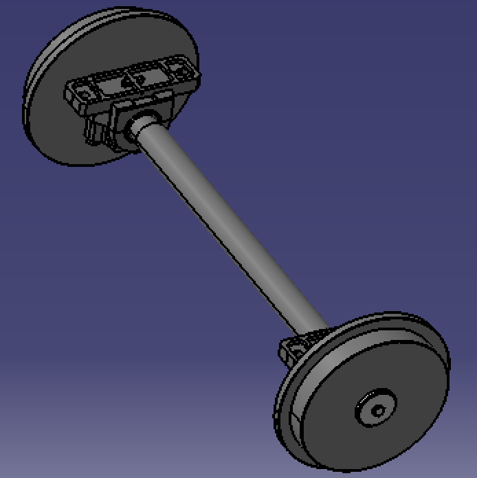 火车列车轮子高铁车轮3d三维几何数模型stp格式实体装配火车轮1:1
