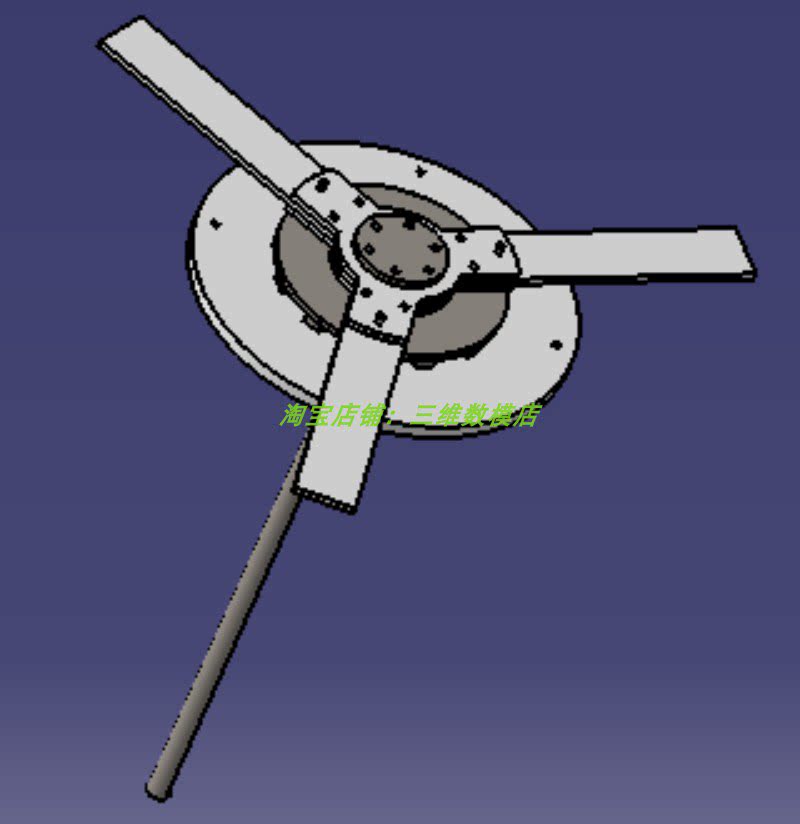 垂直风力发电机概念外观3d三维几何数模型solidworks格式造型stp