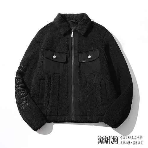 Lee加绒棉服冬季新保暖仿羊羔绒