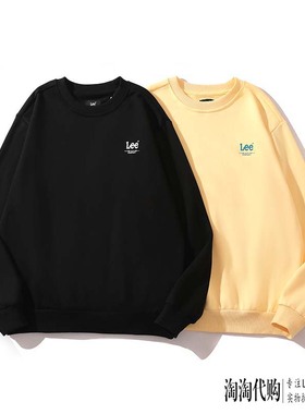 Lee卫衣男22春季纯棉印花套头美式LMT001578CRU00F-K11000-A00425