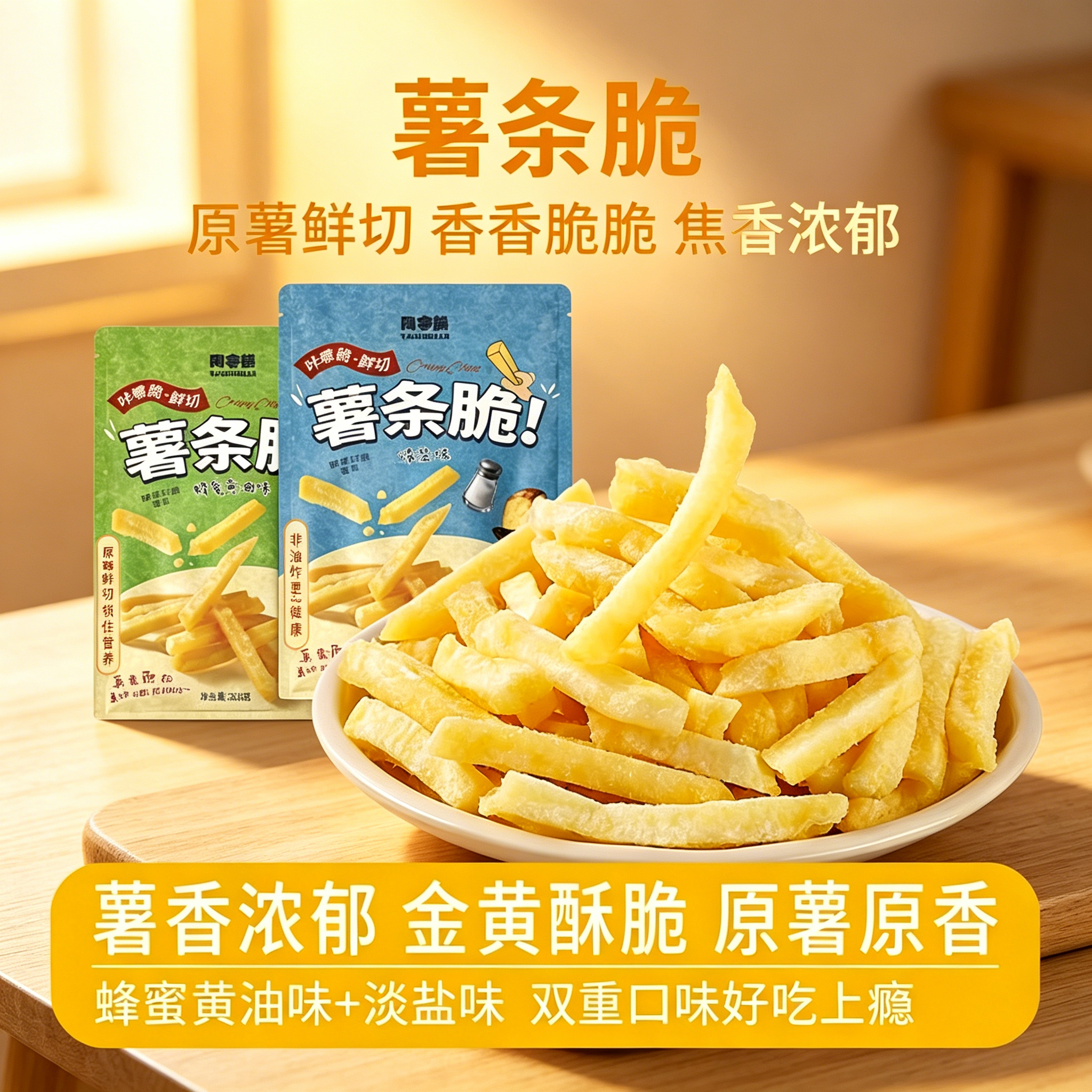 网红薯条脆原切蜂蜜黄油风味