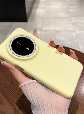 高颜值适用于oppoReno14Pro软糯液态硅胶亲肤手机壳Reno13奶黄色纯色13ProfindX8ultra手感新款日韩简约防摔