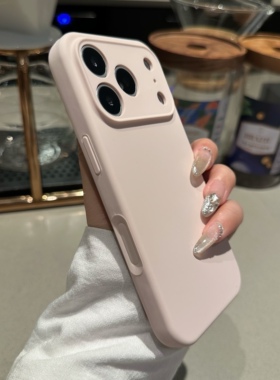 软糯肤感液态硅胶一体拍照Ai按键适用于苹果17promax灰粉色16pro精孔Air全包15pm保护套14纯色13Pro防摔plus